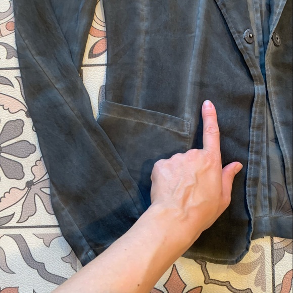 Elie Tahari Abby jacket Grey Fade Sheer Blazer XS - Picture 14 of 16